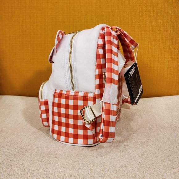 Loungefly Sanrio Hello Kitty Gingham Cosplay Mini Backpack Plush NEW - Picture 11 of 13